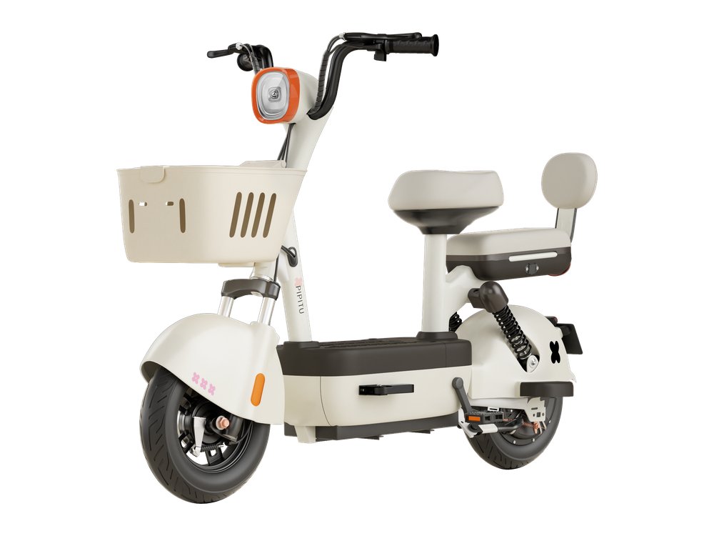 Metaverse family electric bicycle with front basket